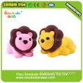 SOODODO Cute Pink Lion a forma di scuola Eraser